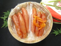 【限定商品】無着色辛子明太子　夏樽 440g　(中辛&柚子味)