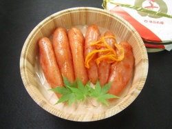 【限定商品】無着色辛子明太子　夏樽 440g　(中辛&柚子味)