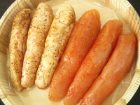 【限定商品】無着色辛子明太子　炙樽 440g (中辛・炙り)